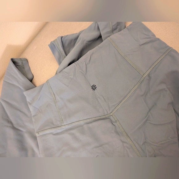 Athleta Elation High Rise Flare Pants Grey/Blue Women's Size Medium - Picture 3 of 10